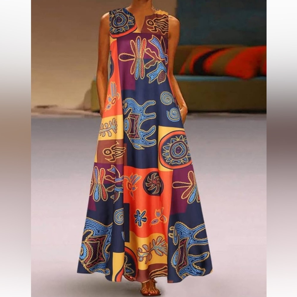 🎈SJYDQ bohemian sleeveless dress